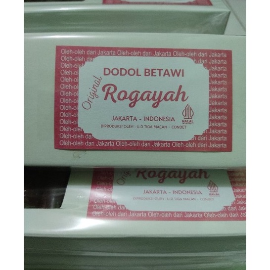 

Free Ongkir Dodol Betawi Original isi 1