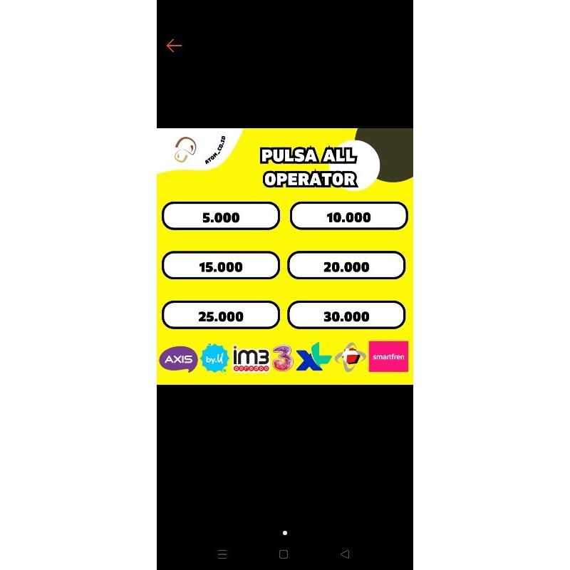 pulsa all operator dan paket data 3