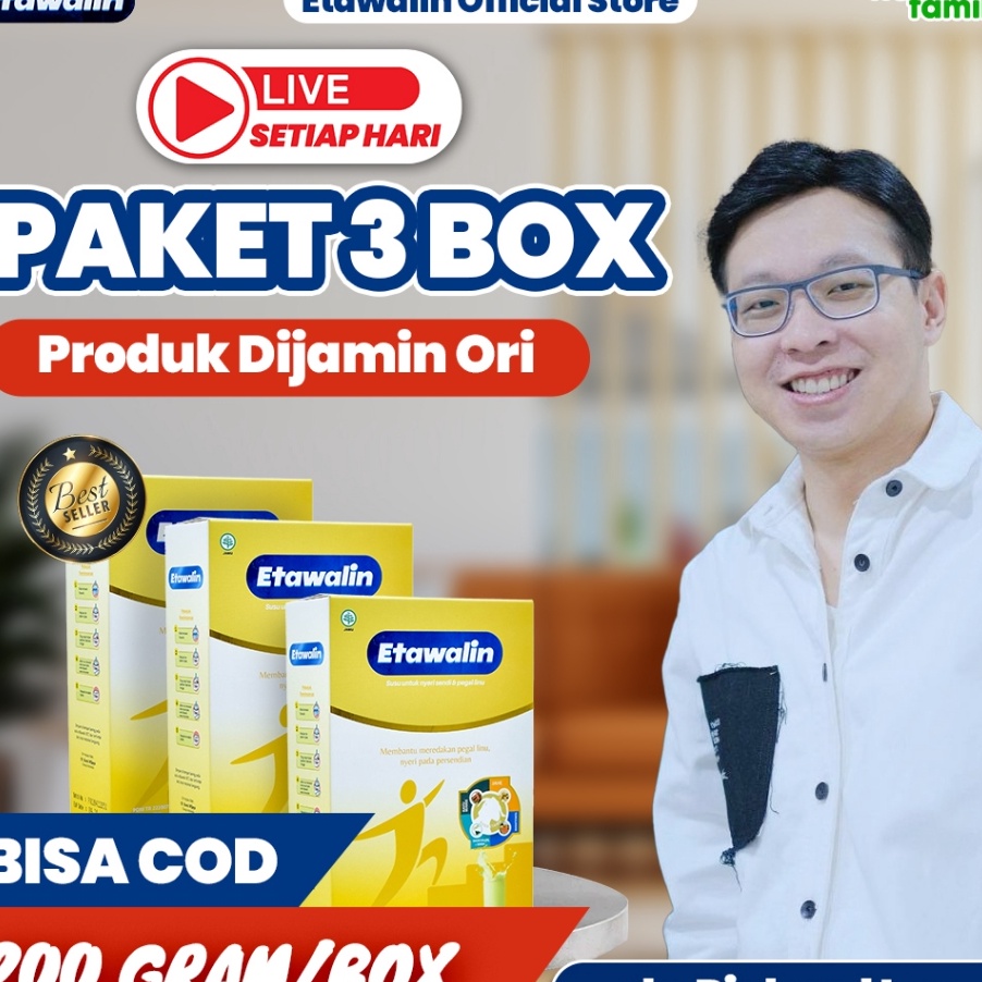 

PROMO SALE 3 BOX ETAWALIN 1 ORIGINAL 3 BOX Susu Kambing Ori Official Store Asli Ampuh Atasi Nyeri Sendi Dan Pegel Linu ETAWALIN
