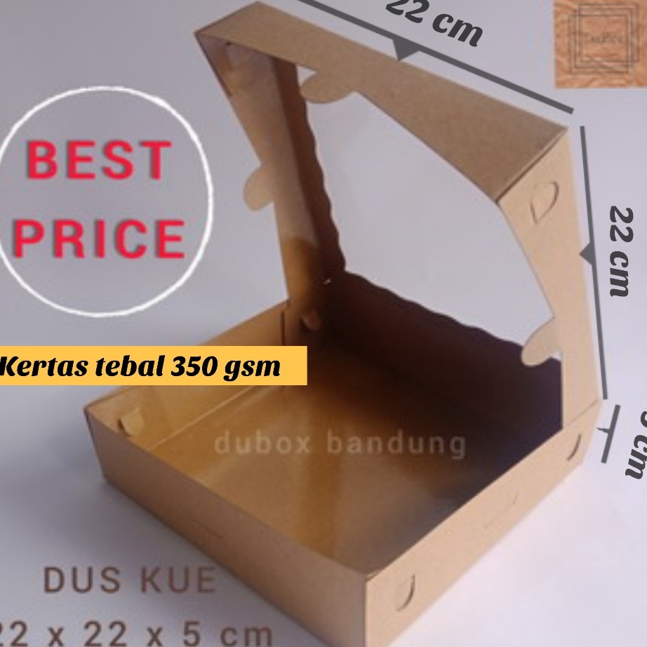 

Berikan Hadiah yang Dapat Diingat Seumur Hidup DUS BROWNIES 22x22x5 cm 1pak1pcs DUS KUE DUS MAKANAN DUS BOLU DONAT DUS KEMASAN dus bolu