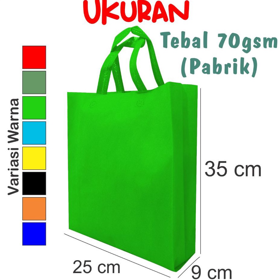 

Sorotkan Cerita Anda dengan Souvenir yang Tak Terlupakan Tas Spunbond Handle 25x35x9Tas hajatantas murah