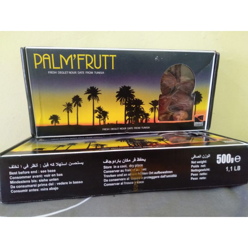 

Kurma Tangkai Palm frutt Tunisia 500 gram