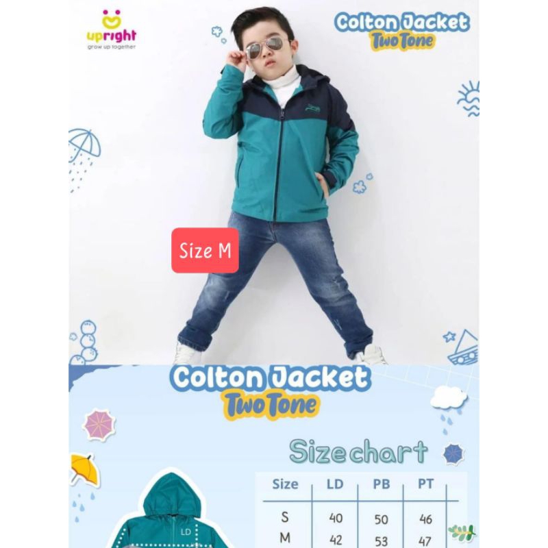 Jaket anak / colton jackrt two tone Upright