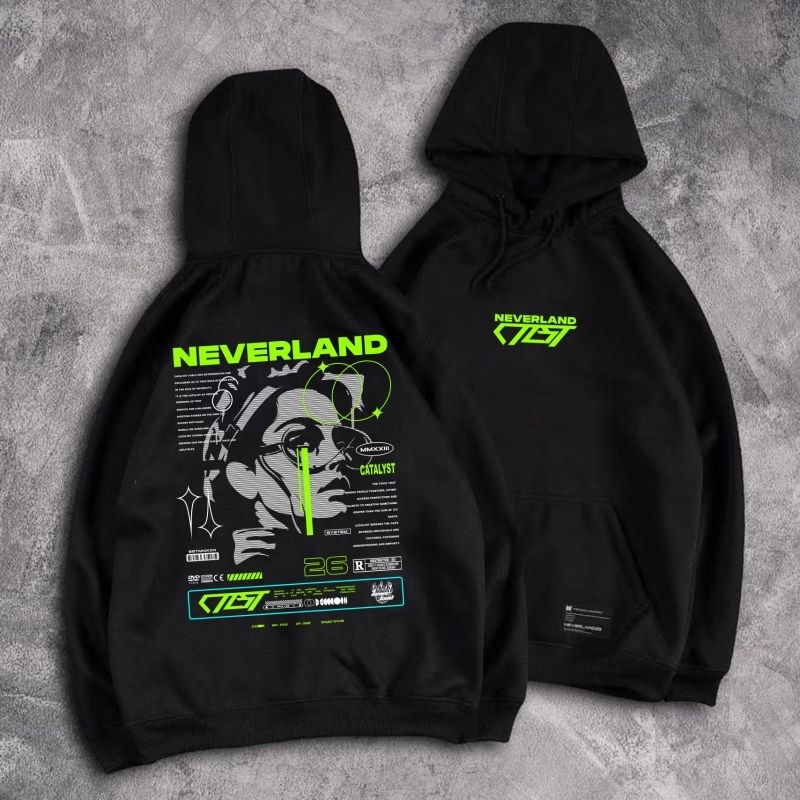 Jaket Hoodie original Neverland - jaket hoodie distro - hoodie pria L XL
