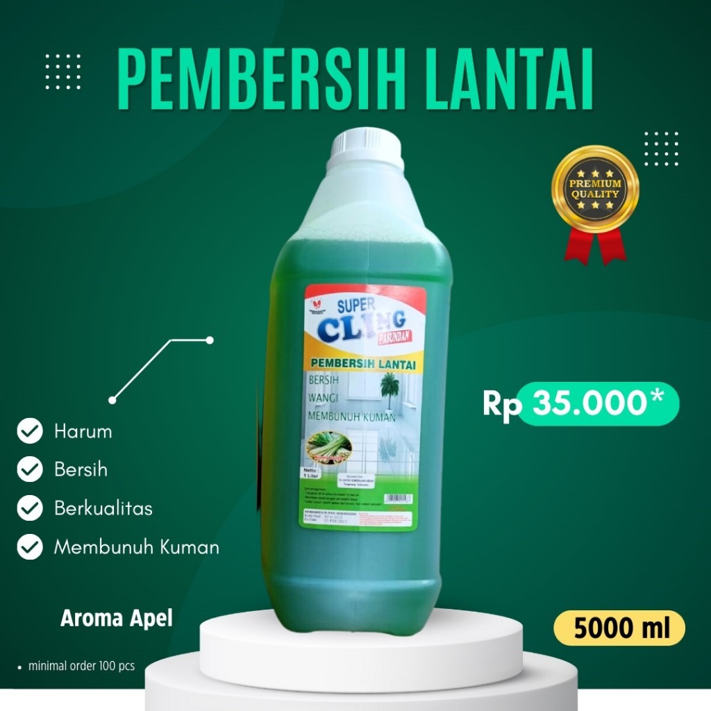 Pembersih Lantai Super Cling 5 Liter