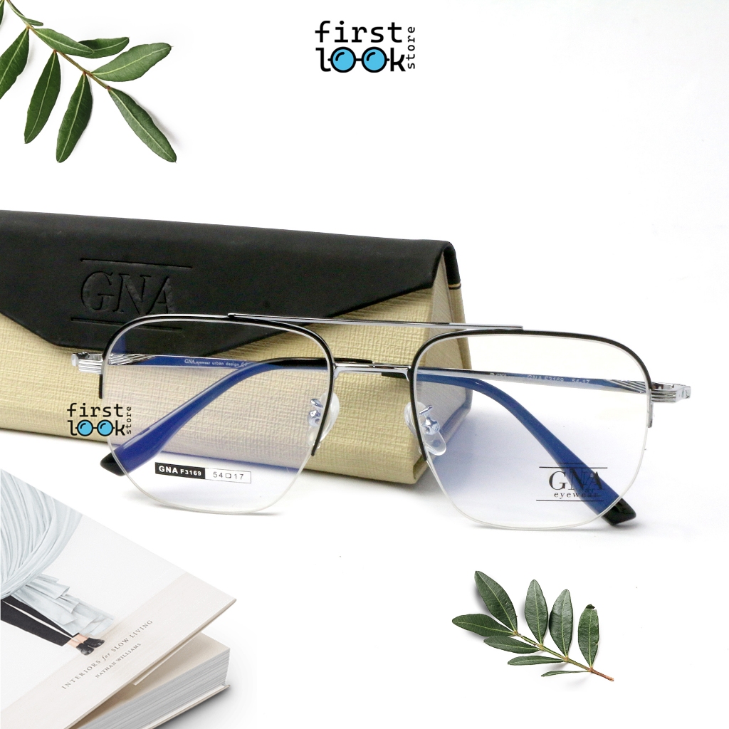 GNA EYEWEAR / GNA F-3169 / 54-17 / KACAMATA GNA / FRAME