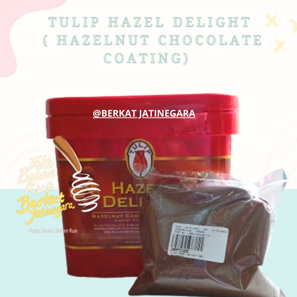 

TULIP HAZEL DELIGHT / HAZELNUT CHOCOLATE COATING / TULIP 500 GR