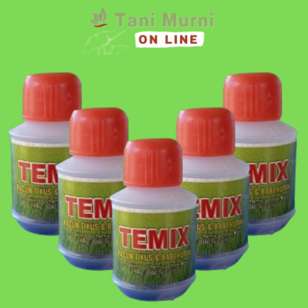 Racun Tikus Temix Botol 15 Gr Racun Tikus Babi Hutan Celeng Monyet Ampuh Basmi Hama