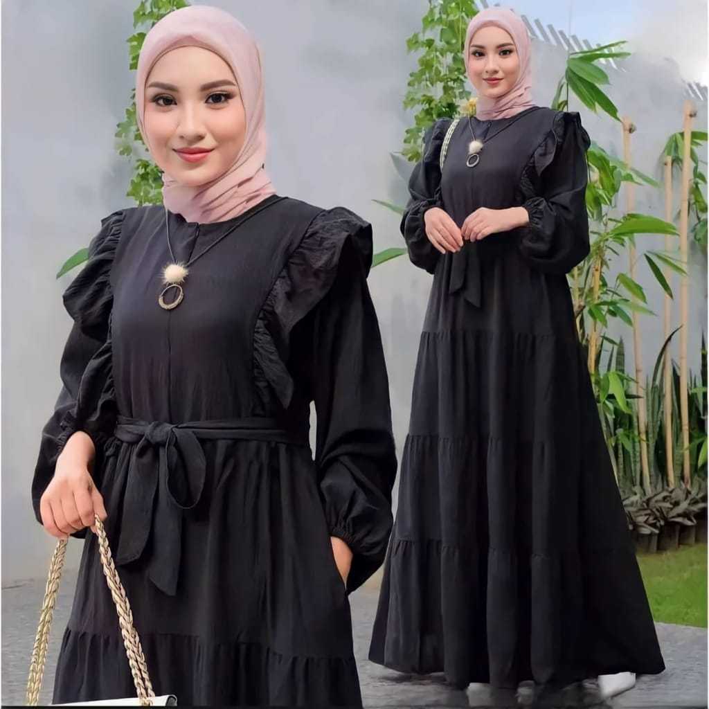 Gamis Ayunda Terbaru // Ayunda Dress Crinkle Premium // Dress Wanita Kekinian // Gamis Wanita Muslim