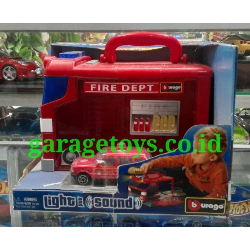 Bburago 1:43 Diecast Street Fire Fire Station