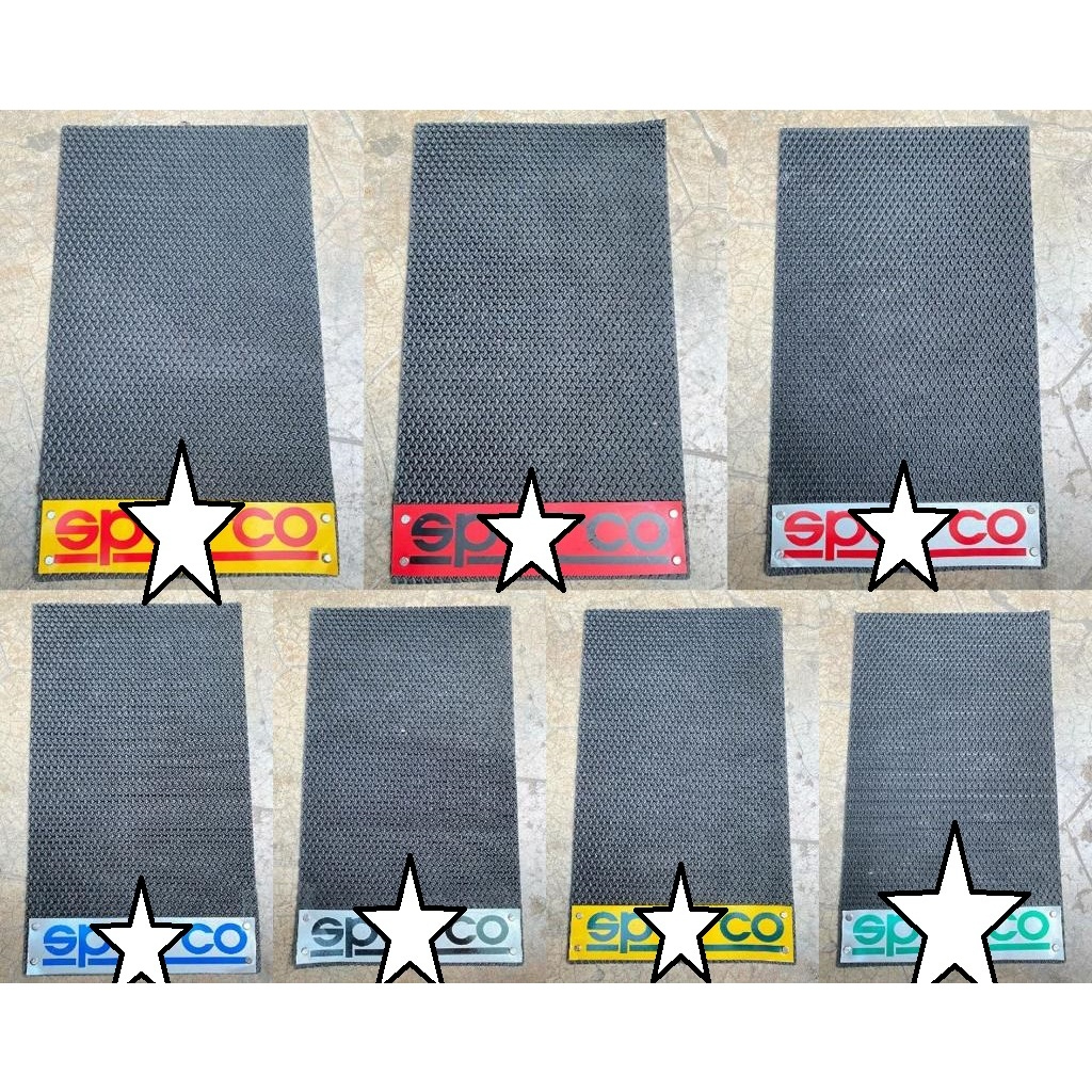 1 PASANG Karpet Karet Lumpur/ Mud Guard Roda Belakang Mobil Truck Universal MODEL 2 warna PRODUK BAR