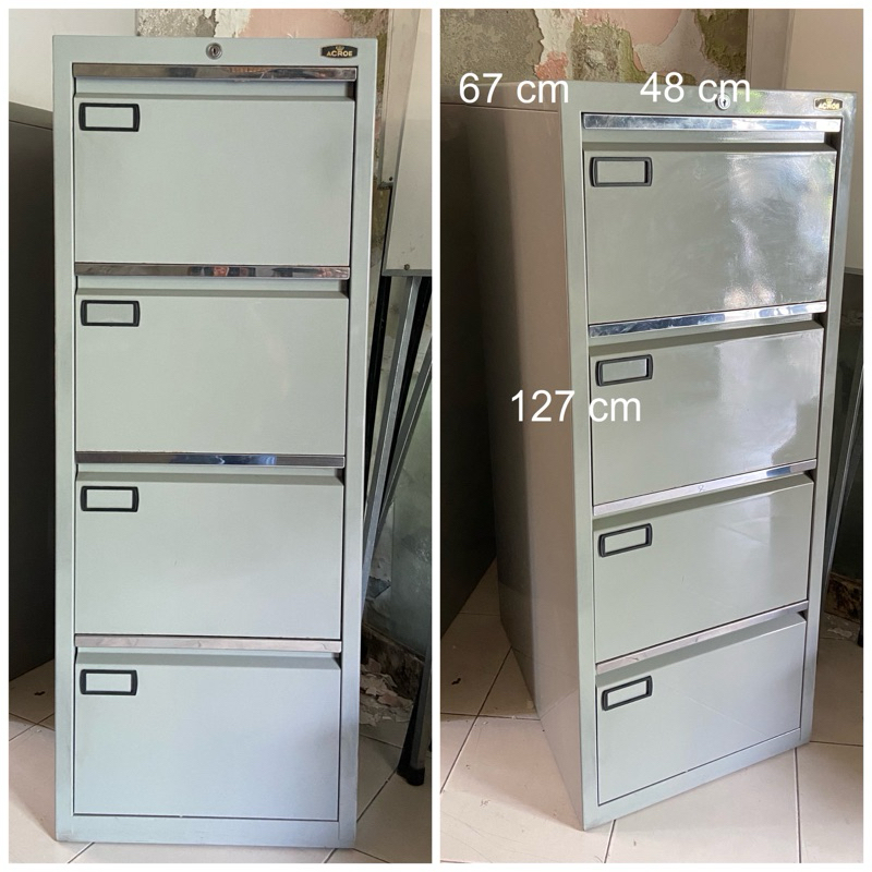 Filling Cabinet 4 Laci Merk Acroe Kondisi Bekas Lemari Besi 4 Laci