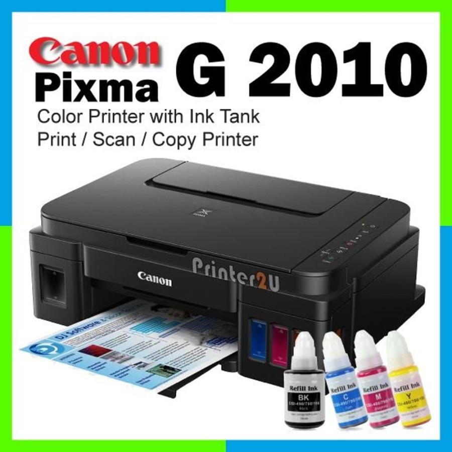 PRINTER CANON G2010 PRINT SCAN COPY COLOR CARTRIDGE ORIGINAL DAN GARANSI RESMI CANON