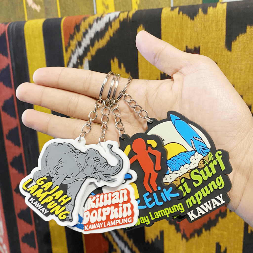 Kaway Gantungan Kunci Keychain Karakter Khas Lampung Souvenir Hadiah