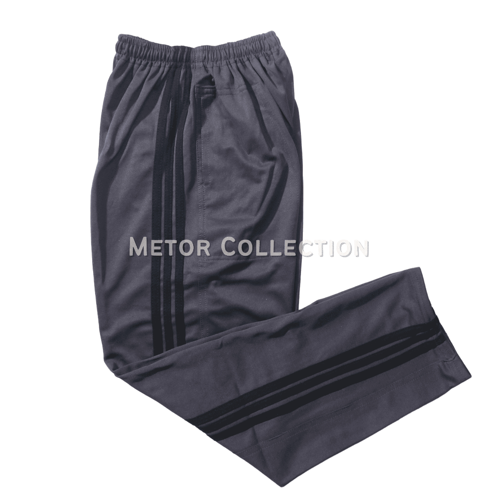 Training Panjang 3 Garis Training Polos Hitam Training Olahraga Hitam Training Sport Celana Panjang 