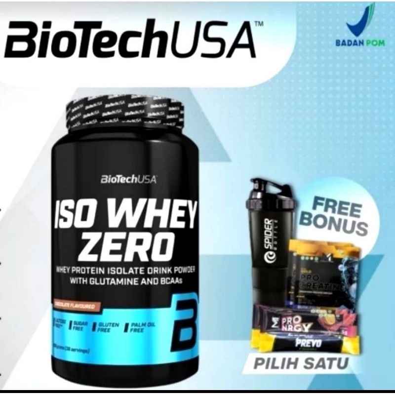BIOTECH USA ISO WHEY ZERO LACTOSE 2LB whey protein isolate bpom