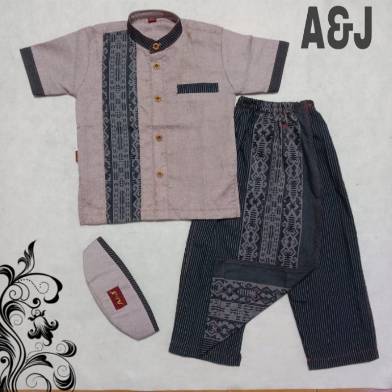 Baju Koko Sarkoci A&J Terbaru Lengan Pendek