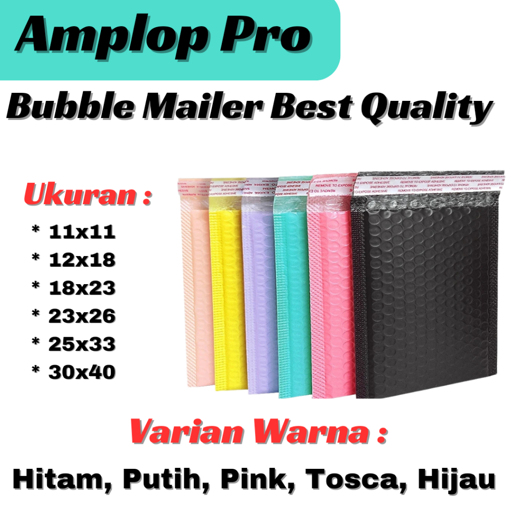 

Amplop Bubble Mailer Premium Uk 23cm x 26cm