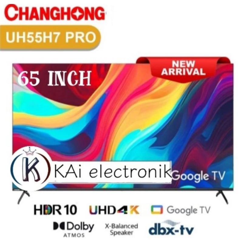 GOOGLE TV CHANGHONG 65 INCI U65H7PRO