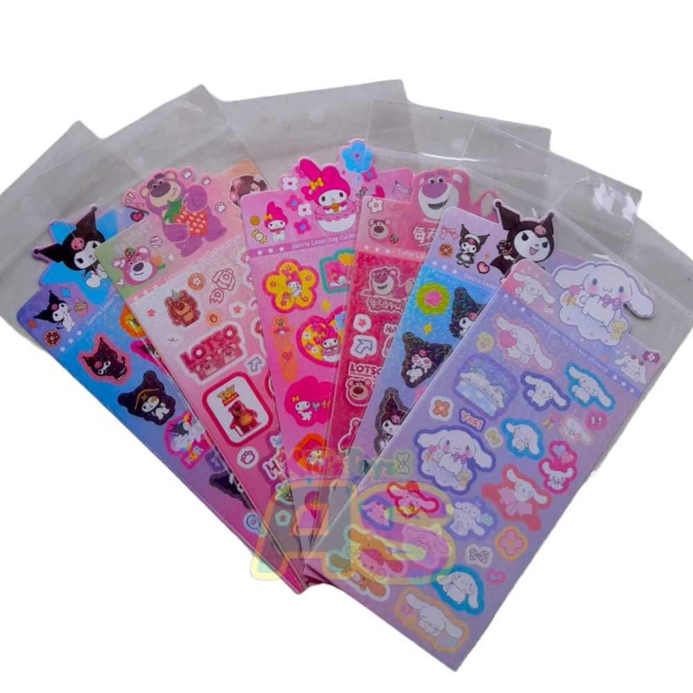 

MAINAN STIKER MOTIF SANRIO/ STIKER SANRIO HOLOGRAM / SANRIO STIKER HOLOGRAM