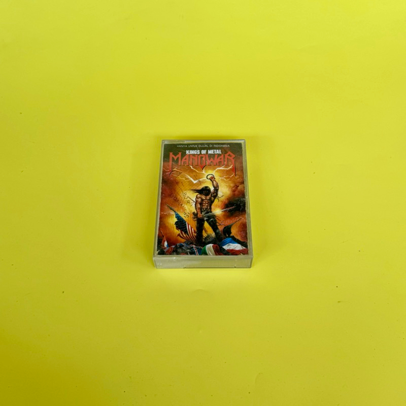 Kaset Pita / Tape / Walkman Manowar Kings Of Metal Original 100% Berfungsi / Tested Indonesia Luar C