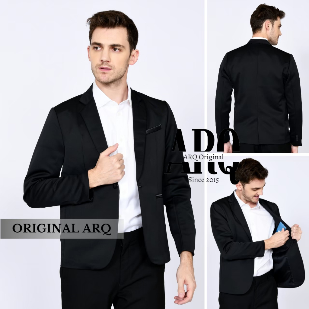 Jas Formal Pria / Terlaris  Jas Blazer Pria Formal Terbaru Original ARQIE Model Slim Fit