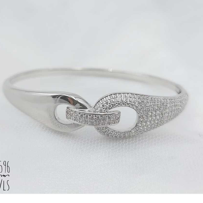 Xuping Gelang Bangle Silver Mt Tied 596