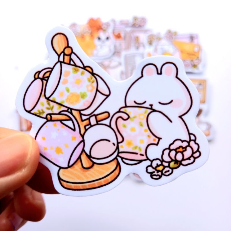 

Happy Spring Sticker Aesthetic Floral Cherry Blossom - Single Sticker