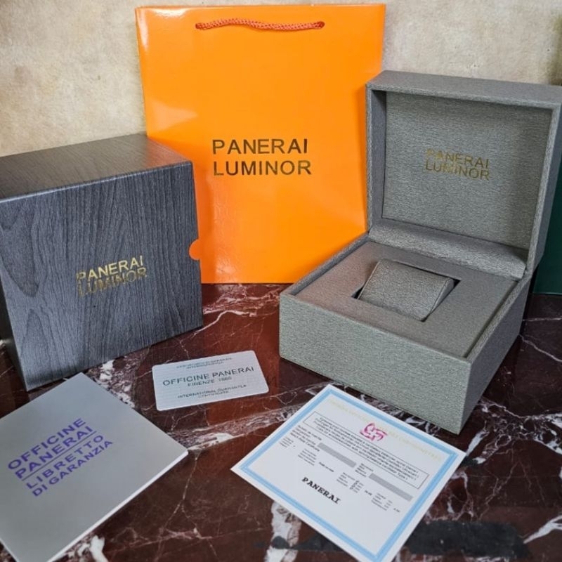 Kotak box jam tangan PANERAI PAM Balsa Wood model Original fullset