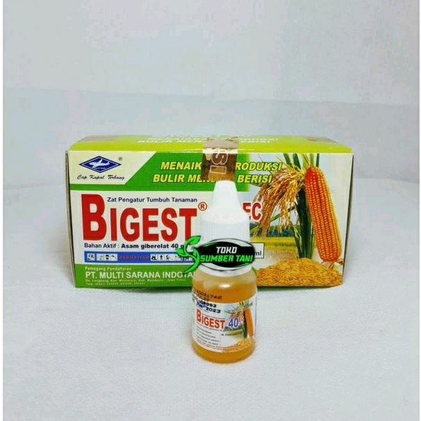 Termurah Bigest 40Ec 10Ml Ga3 Zpt Pembesar Buah Bobot Anakan Padi Buah Buahan