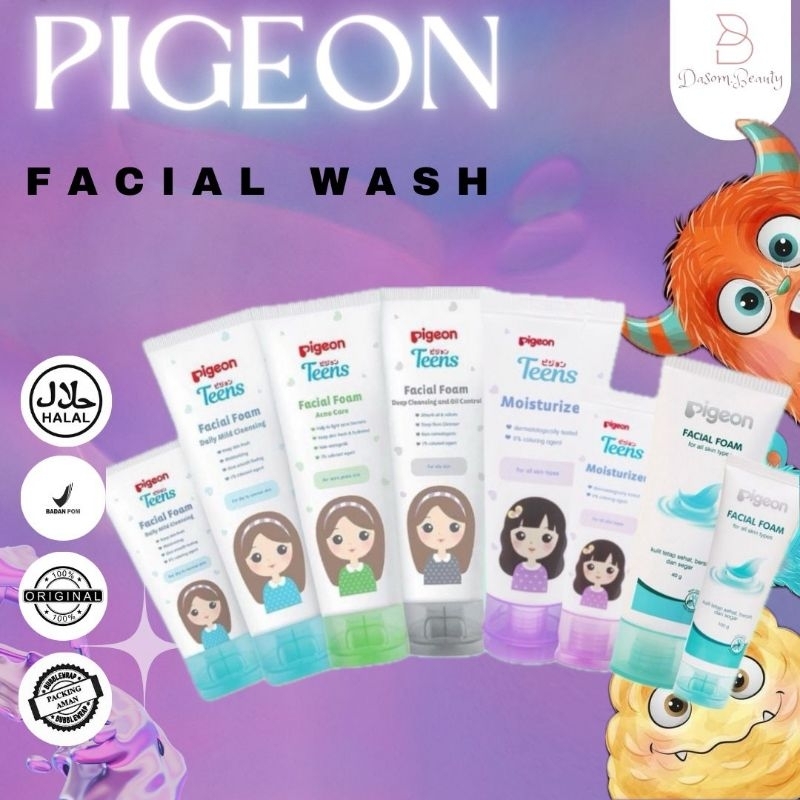 PIGEON TEENS Facial Foam 100Ml 40ml sabun cuci muka wanita / Pigeon TEENS Moisturizer
