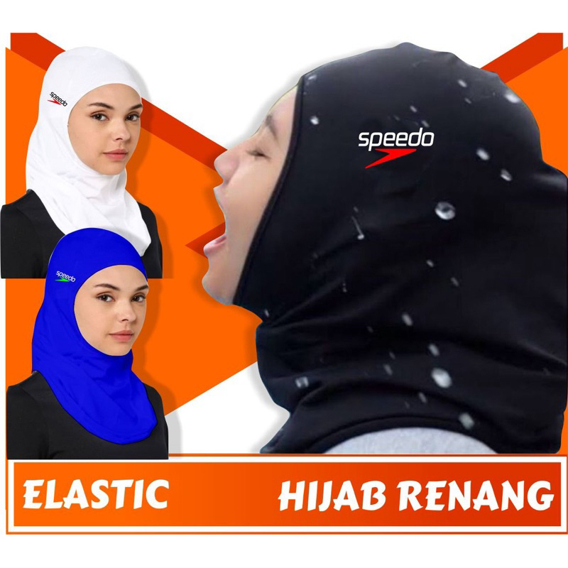 Hijab renang murah kerudung hitam polos murah jilbab sport murah topi renang anak muslimah hijab ana