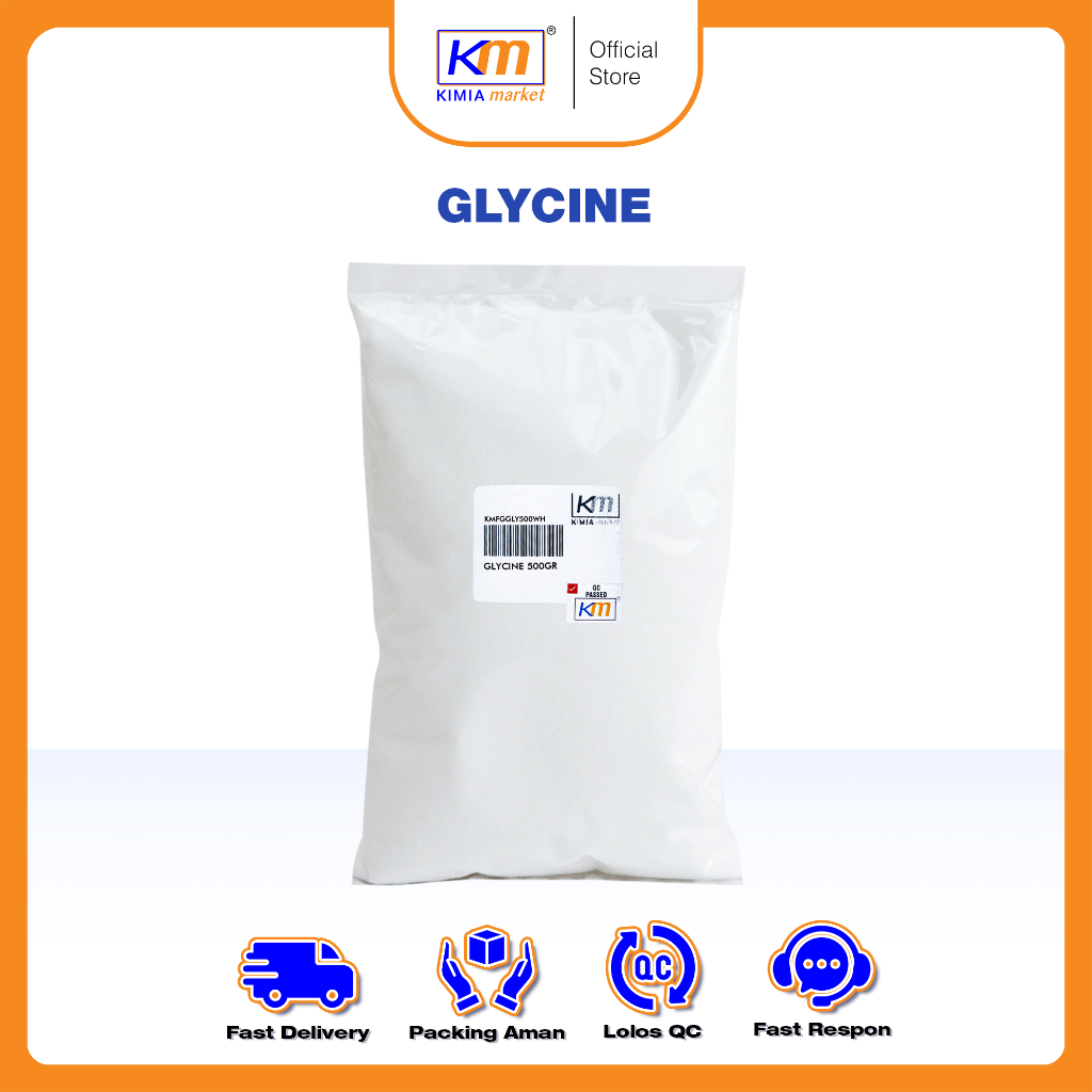 

Glisin Food Grade ukuran 500gr / Asam Aminoetanoat Food Grade / Glycine 500gr / Pelembut Rasa Bahan Makanan