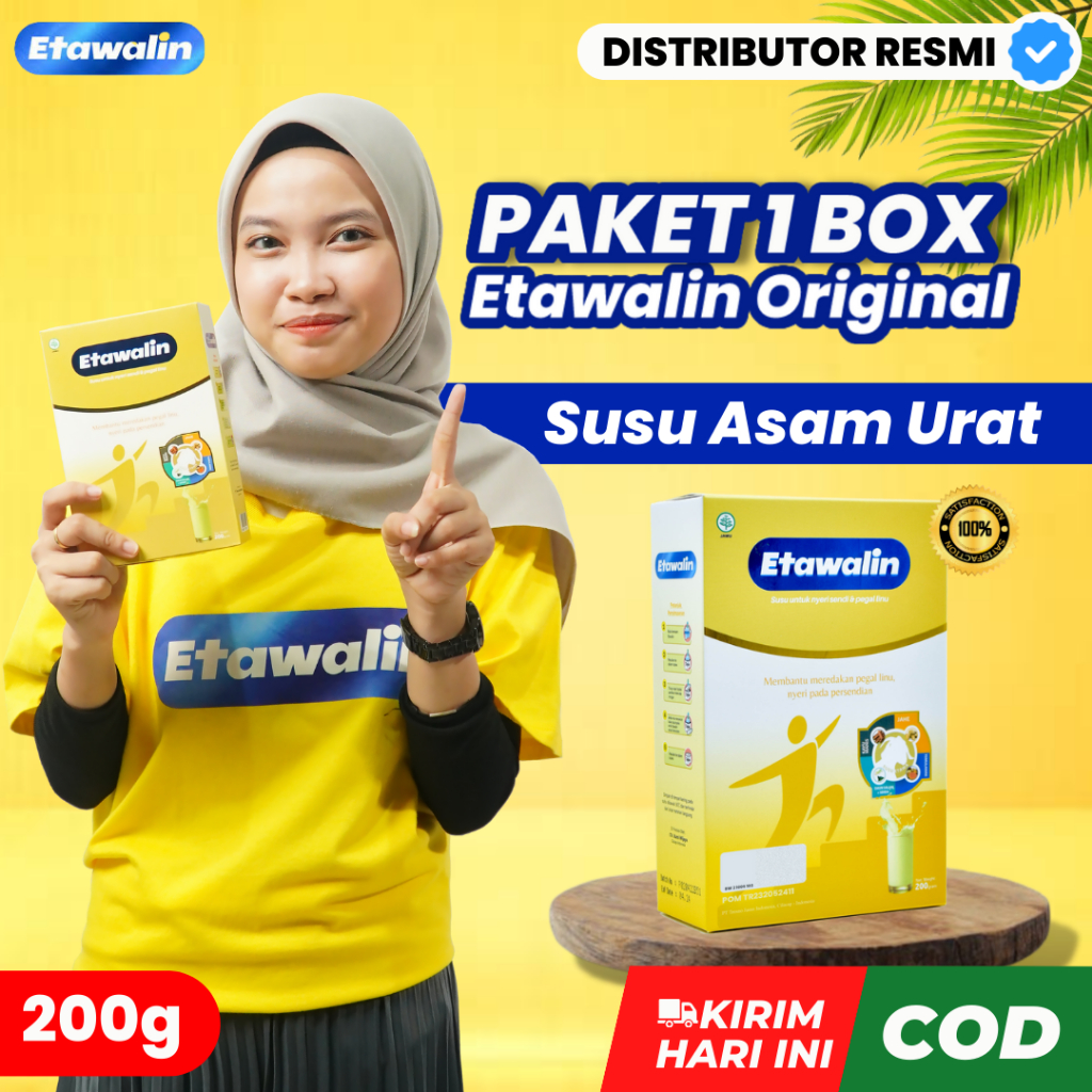 

Etawalin Susu Kambing Etawa Solusi Asam Urat dan Nyeri Sendi Official 1 Box