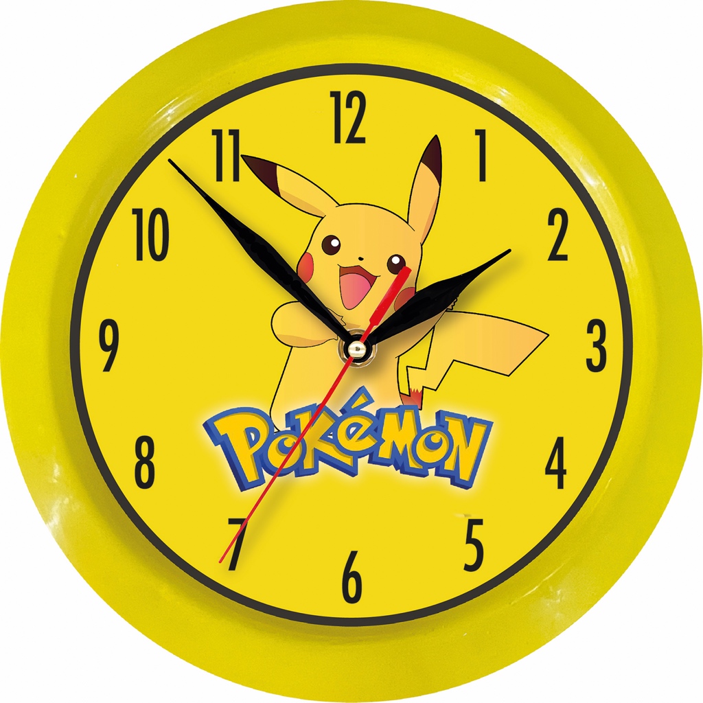 Jam Dinding Pikachu Yellow