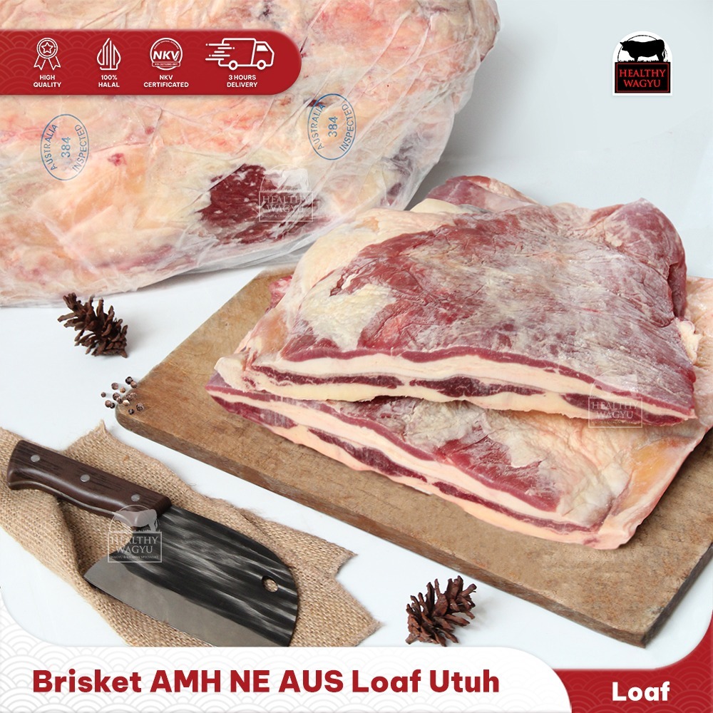 Beef Brisket NE Daging Sapi Brisket Import Australia Utuh Loaf Healthy Wagyu
