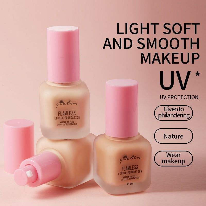 LF - Gietin Glow & Flawless Liquid Foundation Medium To Full Coverage GT14