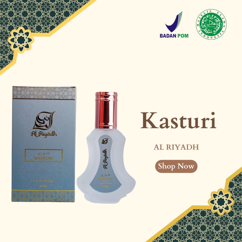 Parfum Al Riyadh Kasturi | Kasturi | Parfum Arabian | Parfum EDP | Parfum Tahan Lama | 35 ML