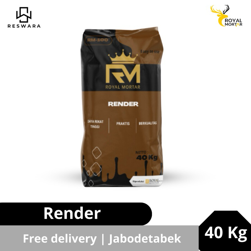 Semen Instan | Render | RM-100 Royal Mortar