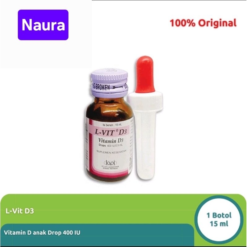 L-Vit D3 400 Drop vitamin D bayi dan anak