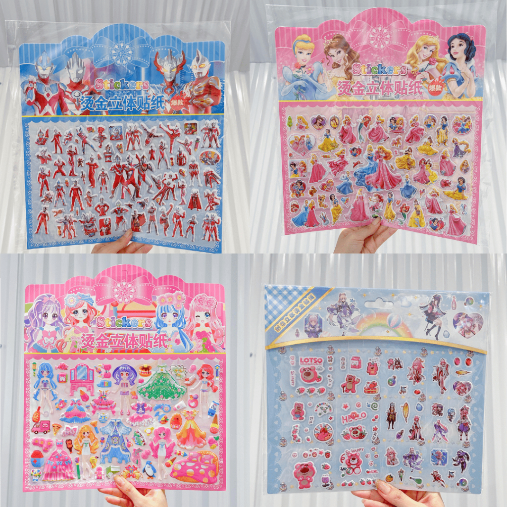 

Jumbo Puffy Stiker Timbul Besar 3D 31X21CM Sticker Murah Aneka Motif Sofia Lotso Anime Misaki