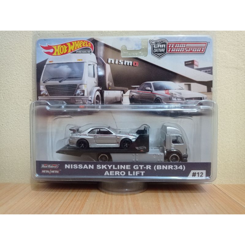 Hotwheels Premium Team Transport Nissan Skyline GT-R (BNR-34)
