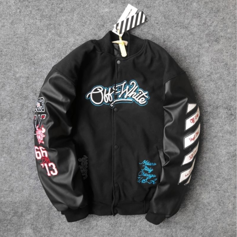 VARSITY JACKET O.W ABLOH x BULLS