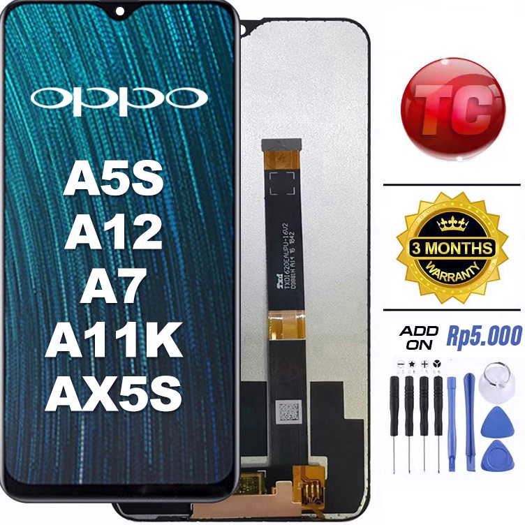 LCD OPPO A5S A12 A7 A11K AX5S Original 1 LCD TOUCHSCREEN Fullset Crown Murah Ori Compatible For Glass Touch Screen Digitizer ART I4L3
