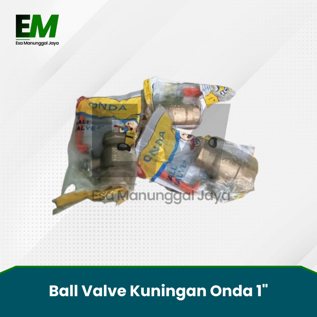Ball Valve Onda 1" Kuningan / Ball Valve Kuningan Onda 1" / Stop Kran