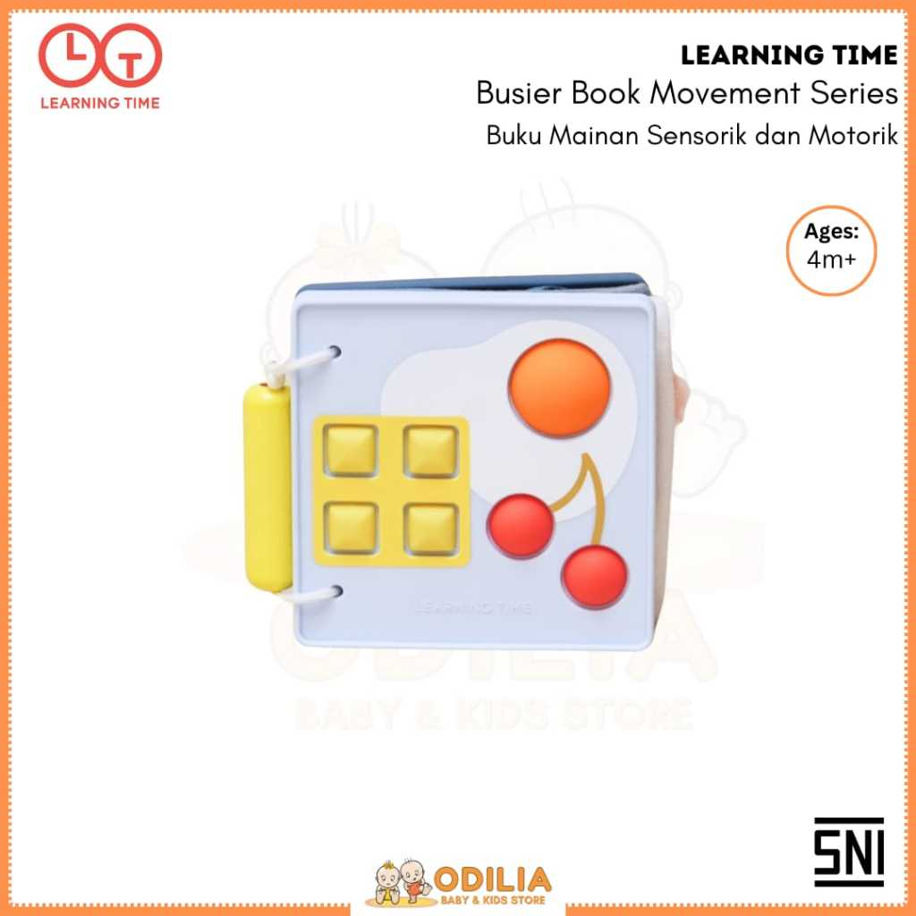 Learning Time Busier Book Movement Series - Buku Mainan Sensorik dan Motorik Bayi 4-12 Bulan