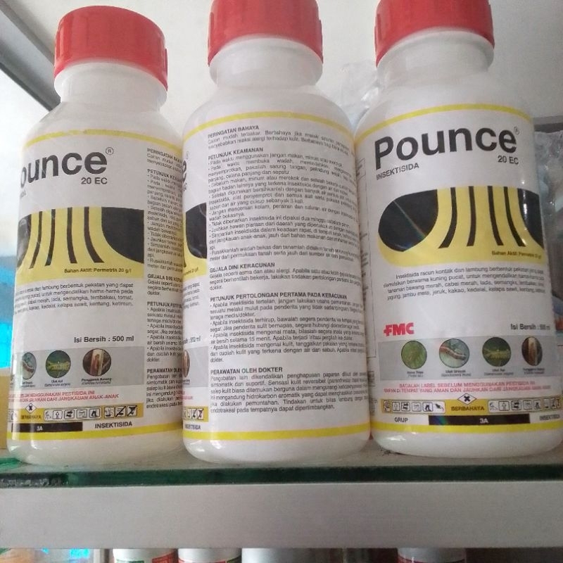 insektisida pounce 20ec pembasmi ulat 500 ml