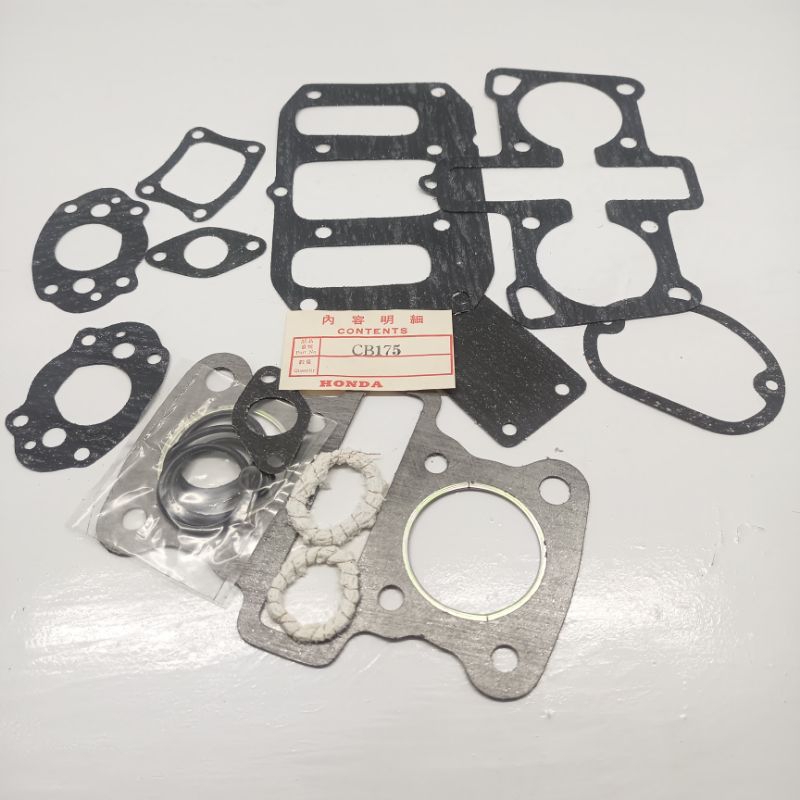 topset honda cb175 twin gasket gasket honda cb175 twin new old stok