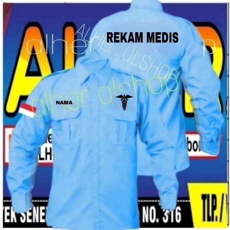 kemeja rekam medis baju rekam medis seragam rekam medis Pdh rekam medis kemeja kerja rekam medis baj