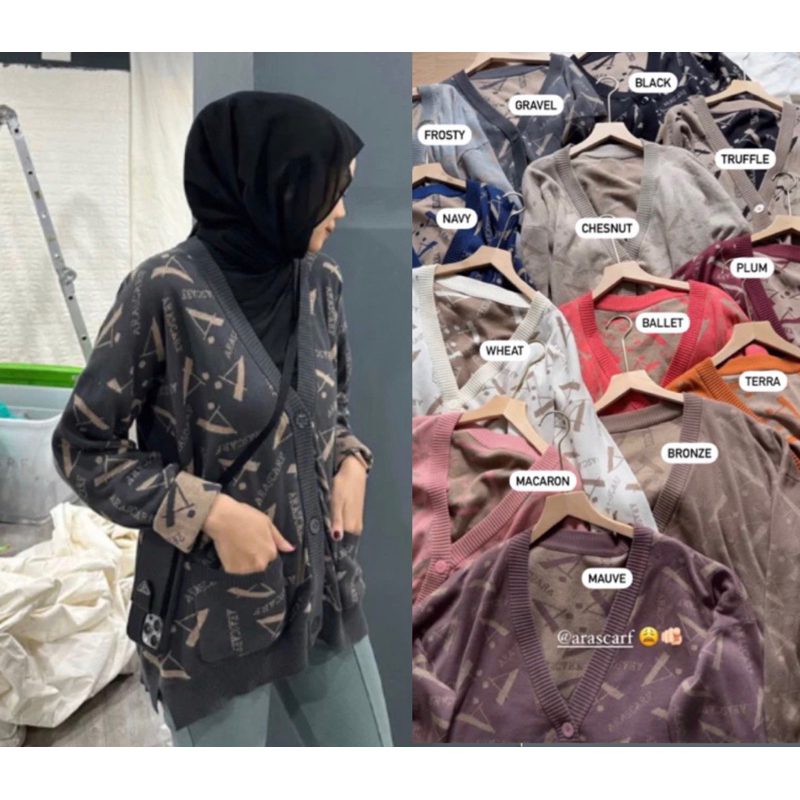 ARASCARF MONOGRAM KNITWEAR ARAKLEIDER KNITWEAR BASIC